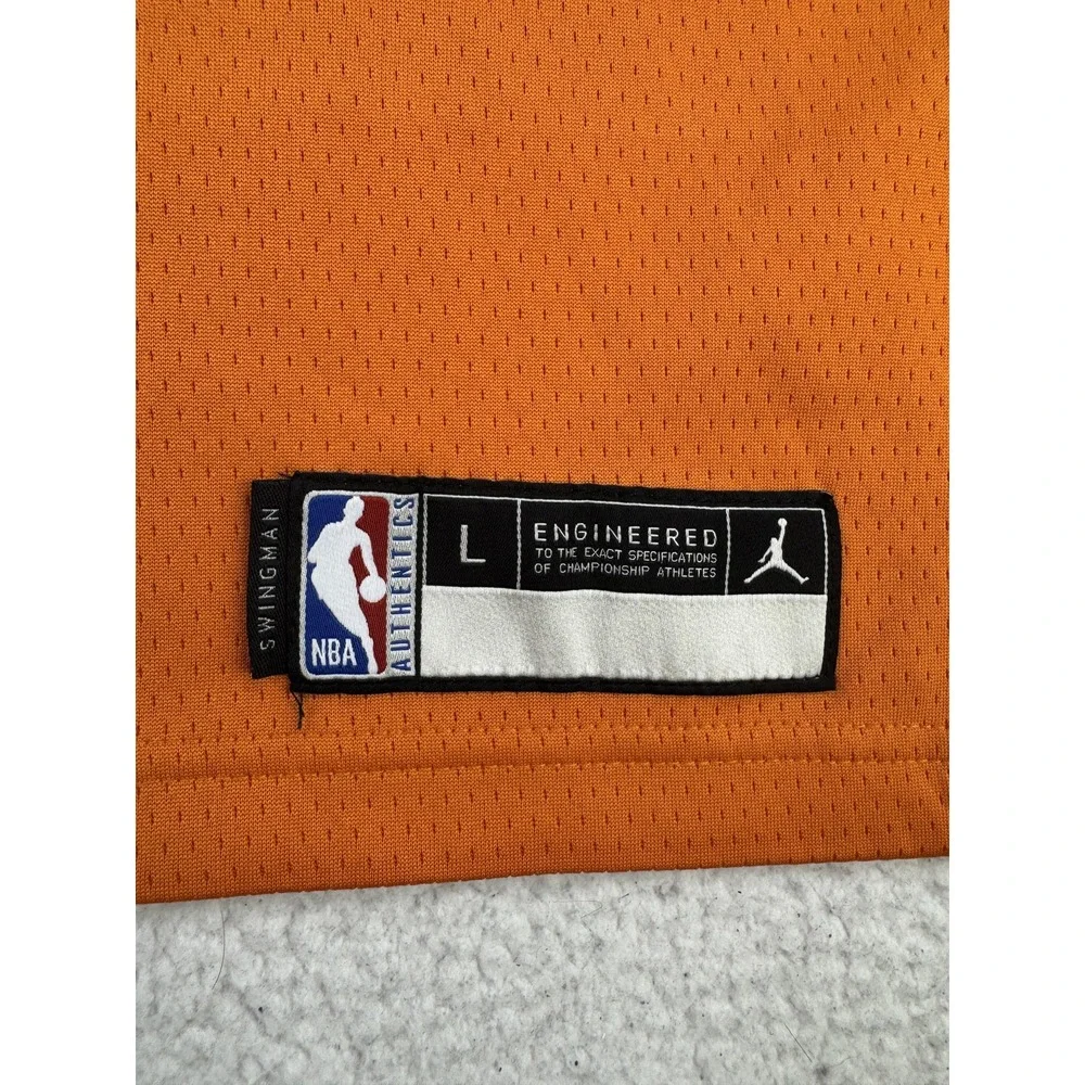 Phoenix Suns Jersey Youth Large Orange NBA Nike Dri-FIT Swingman Devin Booker